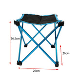 amazingooh Mini Portable Outdoor Folding Stool Camping Fishing Picnic Chair Seat 80kg Blue | King of Knives Australia