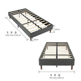 Velvet Blue Bed Frame- Queen