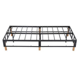 Metal Bed Frame Mattress Foundation Blue - Queen