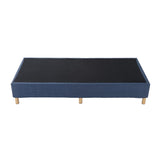Metal Bed Frame Mattress Foundation Blue - Single