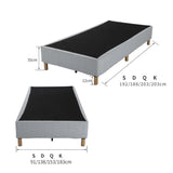 Metal Bed Frame Mattress Foundation Blue - Single
