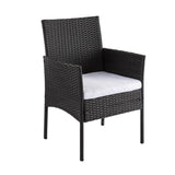 Ville 4-Seater PE Wicker Outdoor Lounge Sofa Set