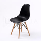 La Bella 4 Set Black Retro Dining Cafe Chair DSW PP