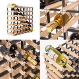 La Bella 42 Bottle Timber Wine Rack Storage Cellar Organiser