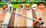 Dynamic Power Garden Whipper Snipper Brush Cutter 43cc + 1 Blade