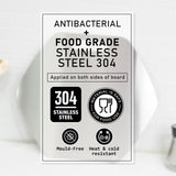 MOM'S STEEL Hexagon Stainless Steel Chopping Cutting Board Antibacterial Food Grade