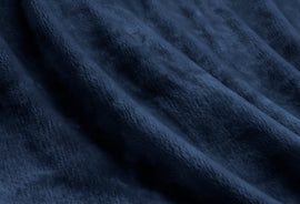 Lucia Luxury Plush Velvet Blanket Single Navy Blue | Ardor Boudoir Beddings at King of Knives