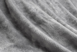 Lucia Luxury Plush Velvet Blanket Single Silver | Ardor Boudoir Beddings at King of Knives