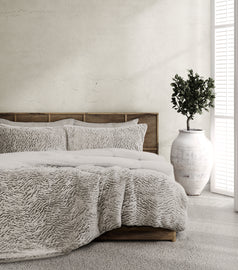 Faux Fur Sherra Comforter Set Single/Double 3 Pieces | Ardor Boudoir Beddings