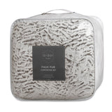 Faux Fur Sherra Comforter Set Single/Double 3 Pieces | Ardor Boudoir Beddings