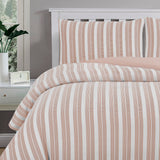 Cove TEXTURED ROSE DUST QUILT COVER SET - DOUBLE