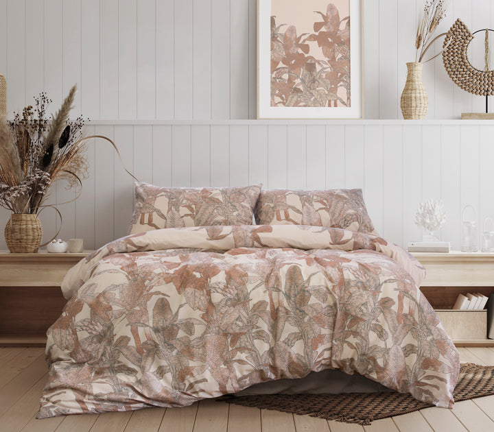 Ardor Boudoir Bayley Quilt Cover Set Queen – Tropical Clay