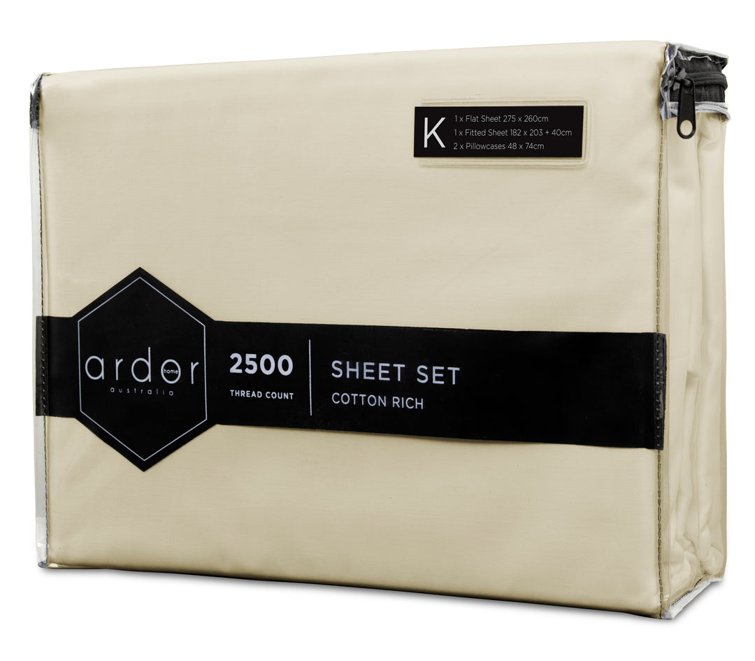 2500TC Cotton Rich Sheet Sets King