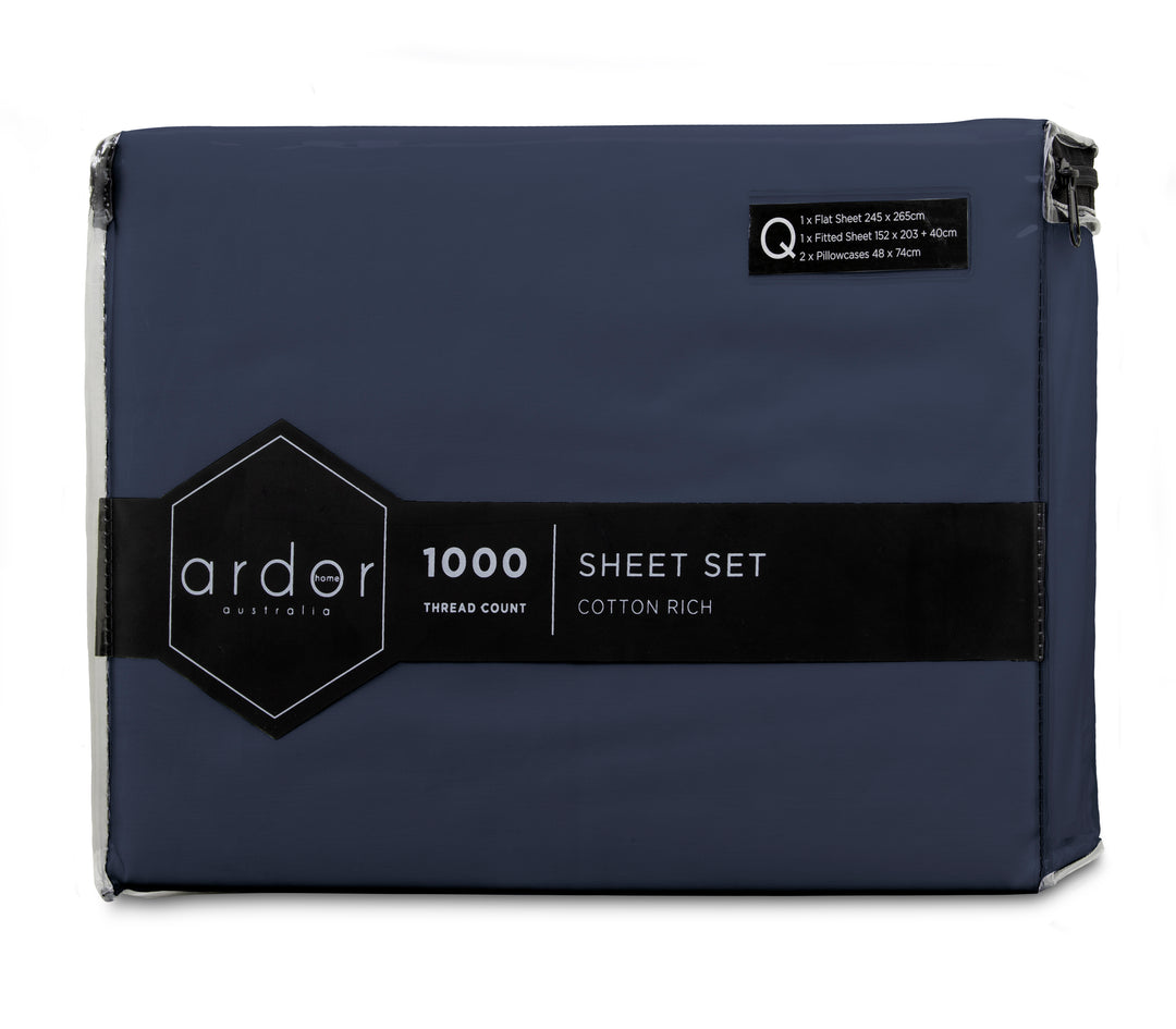 1000TC Cotton Rich SHEET SET - KING | King of Knives