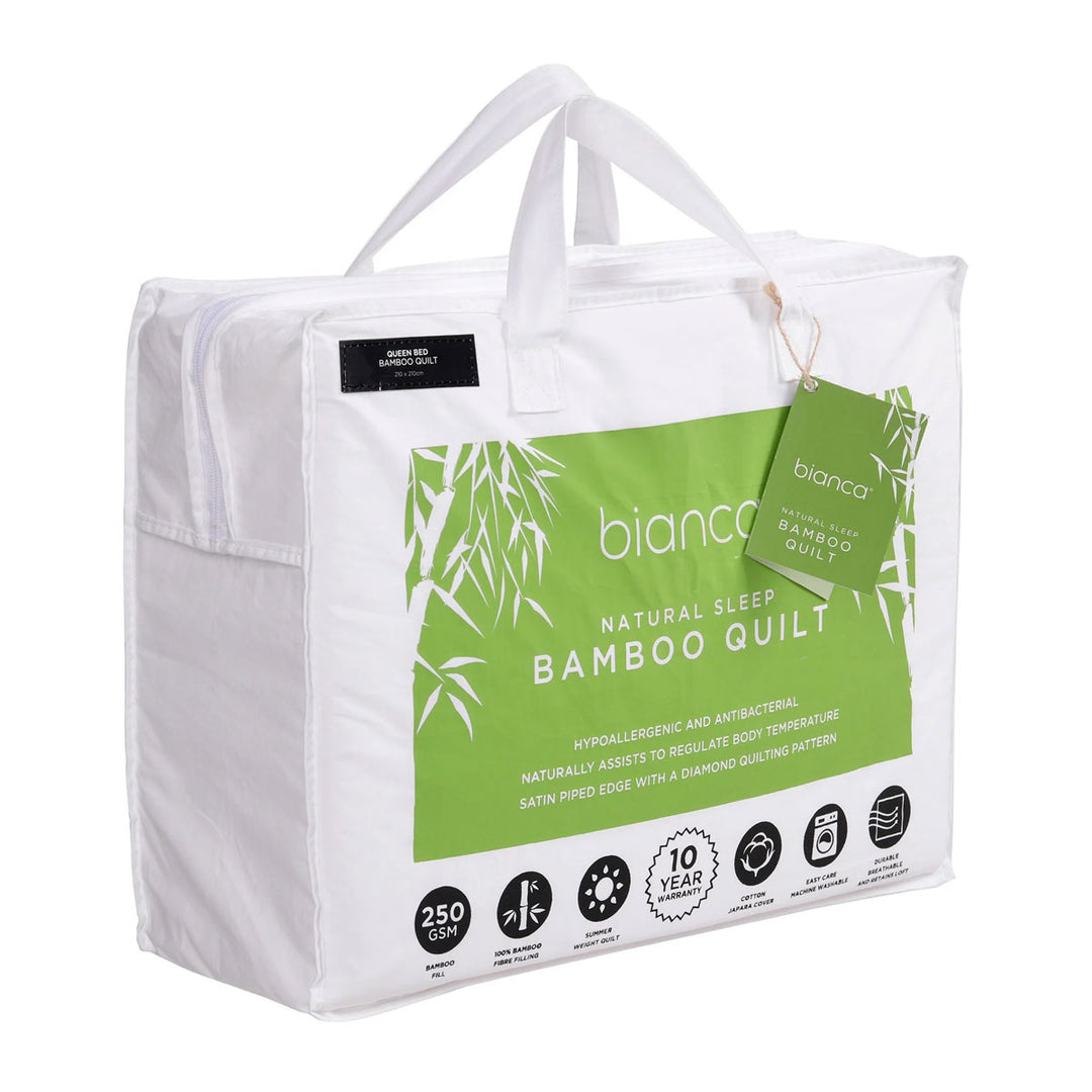 Bianca Bamboo Summer Quilt Double 250GSM Lightweight | King of Knives e-store