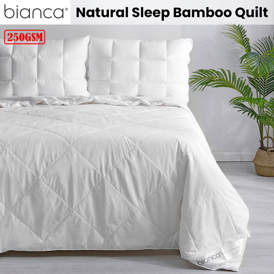 Bianca Bamboo Summer Quilt King 250GSM Lightweight | King of Knives e-store