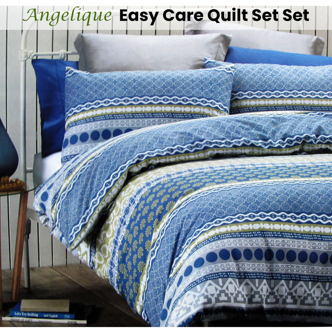 Belmondo Angelique Easy Care Quilt Cover Set Queen | King of Knives e-store