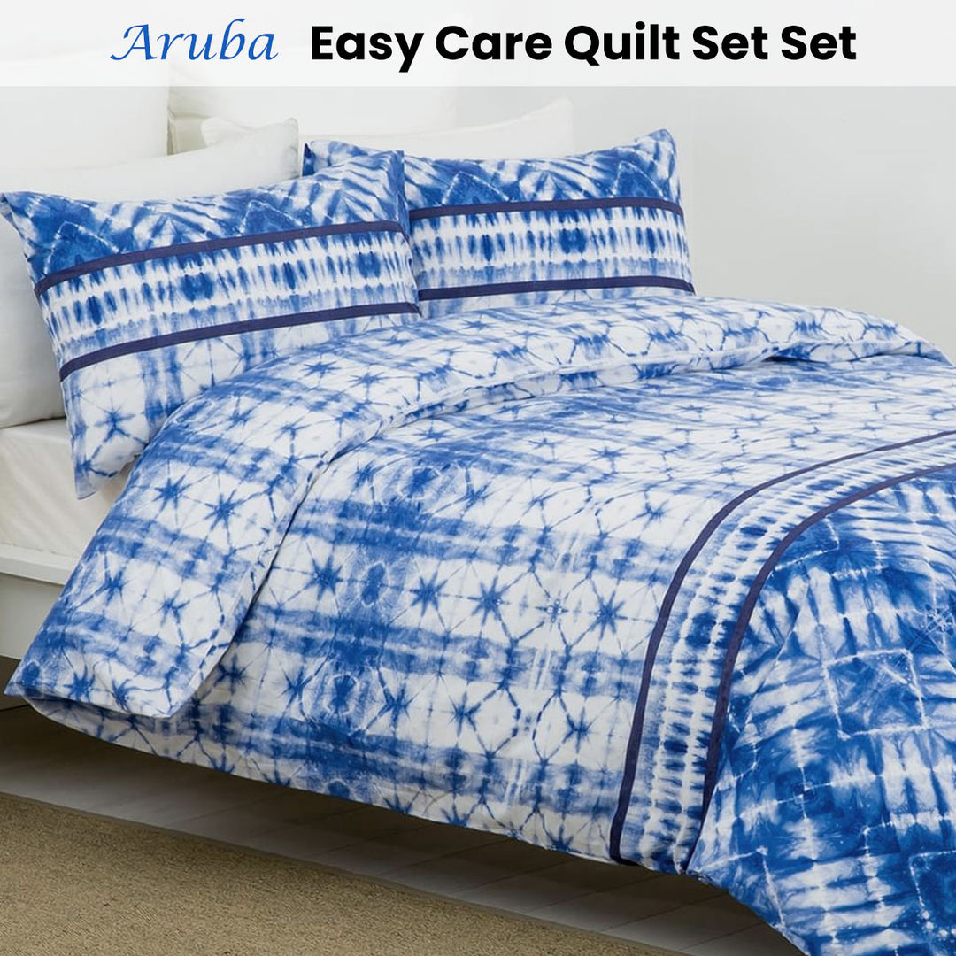 Belmondo Aruba Dutch Caribbean Paradise Quilt Cover Set Queen