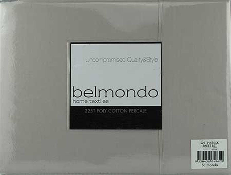 Belmondo 225TC Polyester Cotton Sheet Set Taupe King | King of Knives e-store