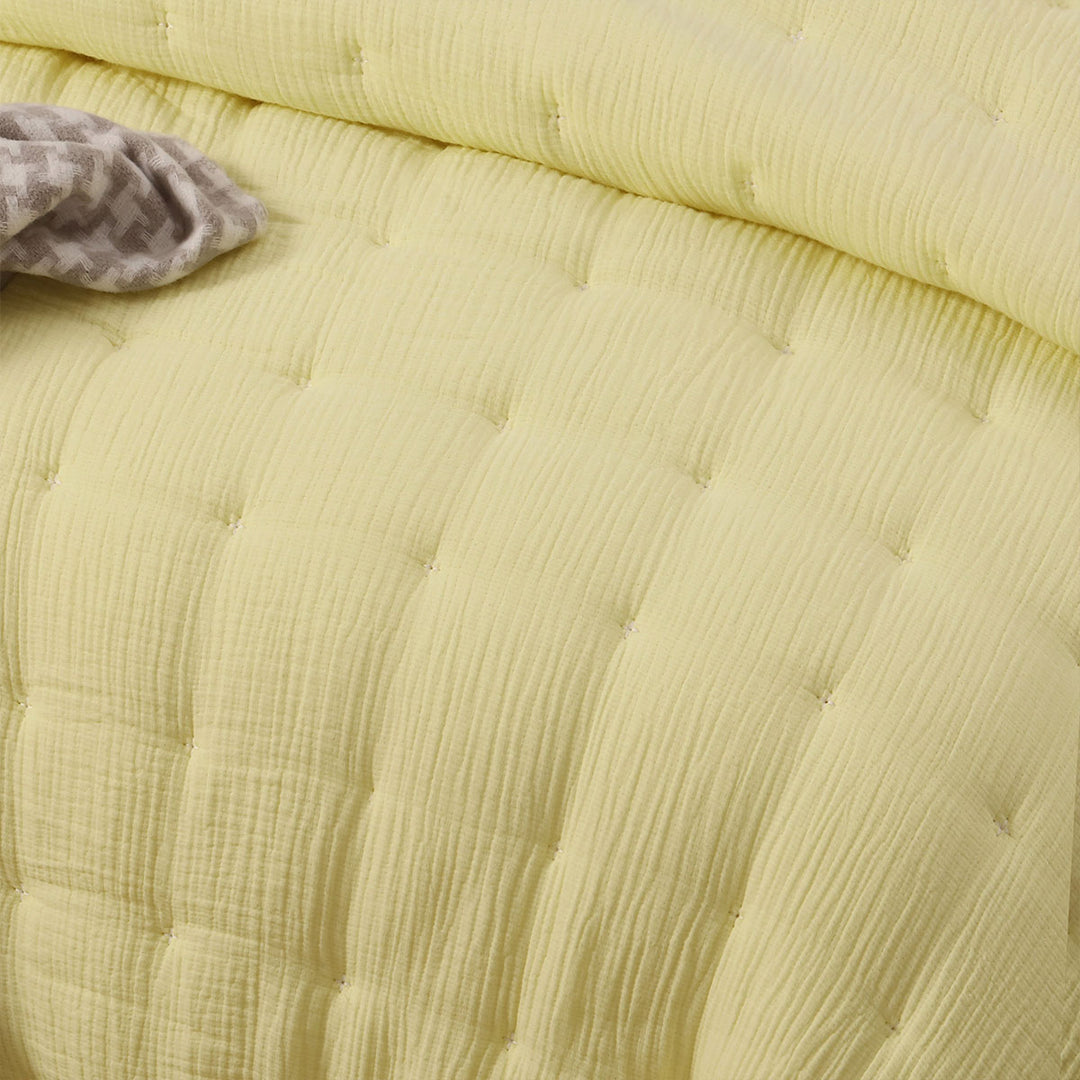 Vintage Design Homewares Hugo Cotton Gauze Quilted Comforter | Beddings | King of Knives