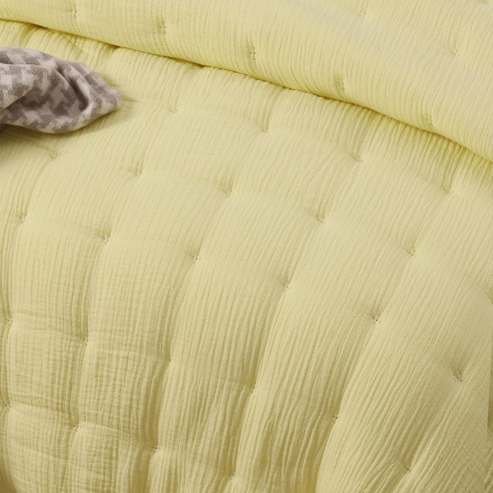 Vintage Design Homewares Hugo Cotton Gauze Quilted Comforter | Beddings | King of Knives