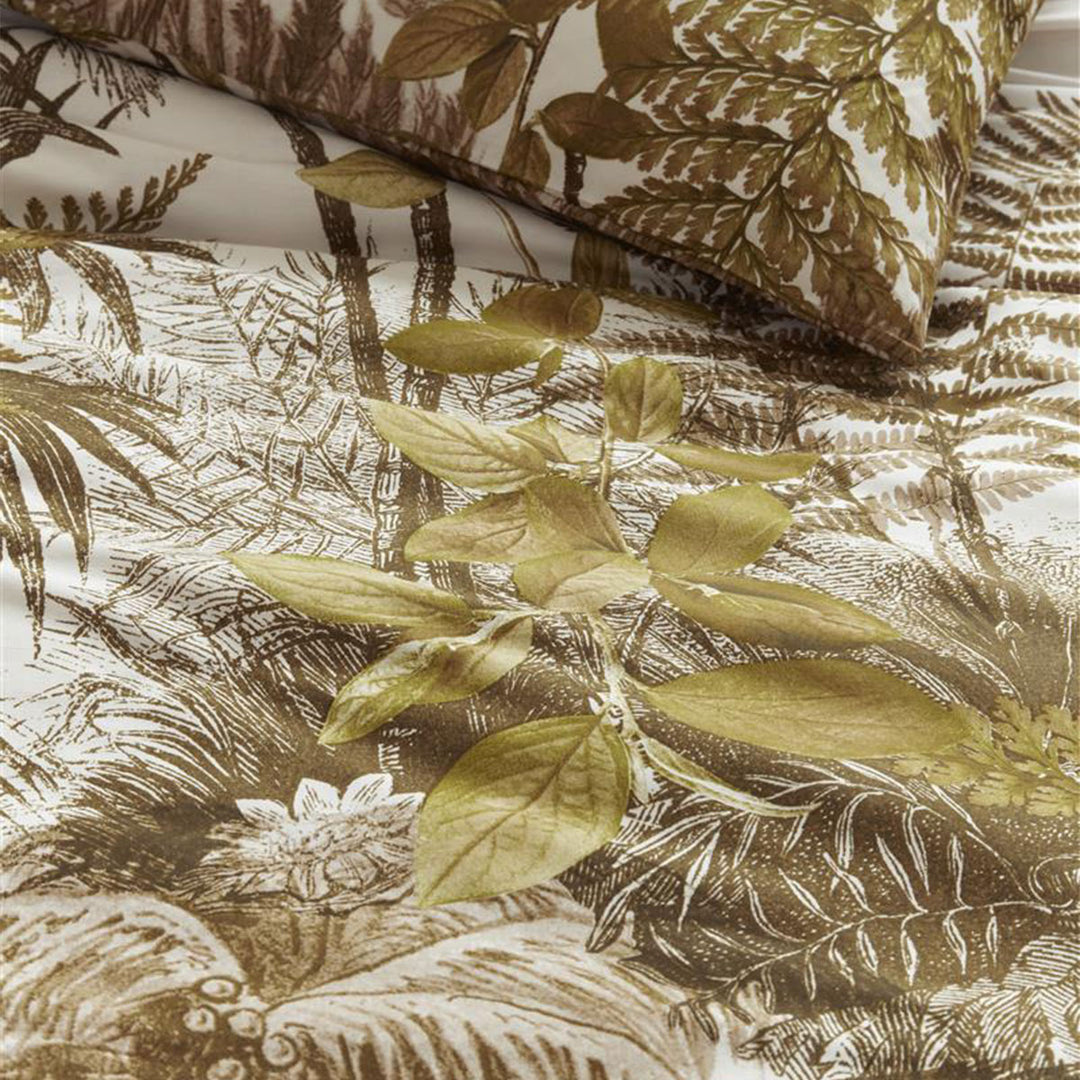 Bedding House Caribe Ochre Cotton Quilt Cover Set King – Tropical Style | King of Knives e-store