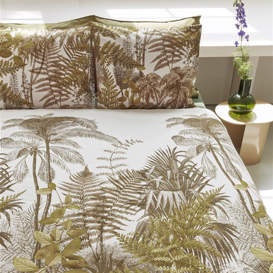 Bedding House Caribe Ochre Cotton Quilt Cover Set King – Tropical Style | King of Knives e-store