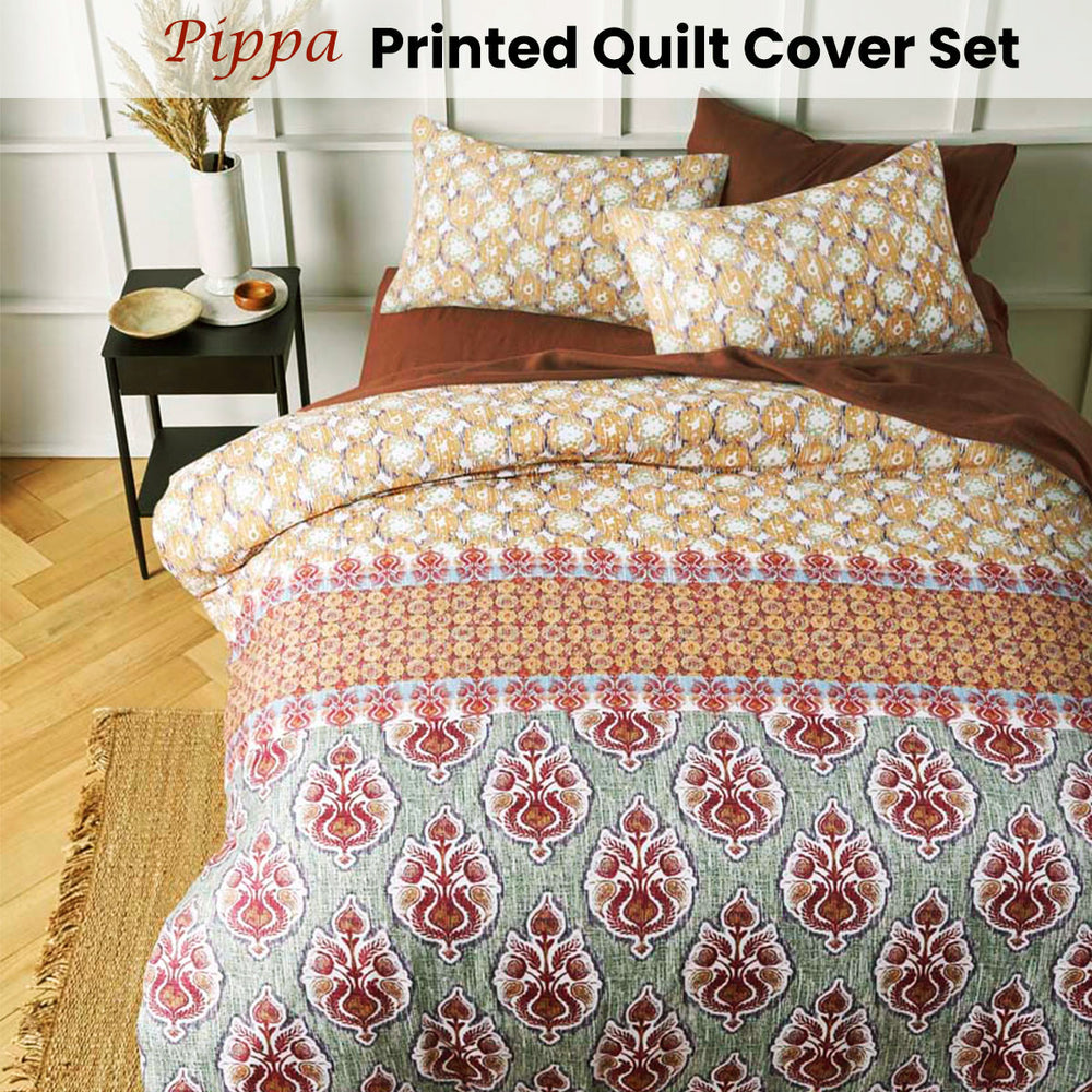 Big Sleep Pippa Quilt Cover Set King – Printed | King of Knives e-store