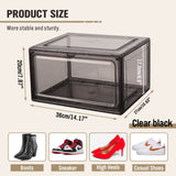 20Pcs Premium Acrylic Shoe Box Sneaker Display Storage Case  Boxes Magnetic Door Au