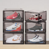 20Pcs Premium Acrylic Shoe Box Sneaker Display Storage Case  Boxes Magnetic Door Au