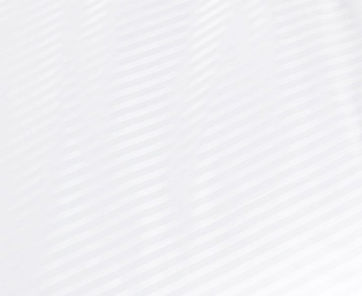 1000TC Ultra Soft Striped King Size White Duvet Quilt Cover Set