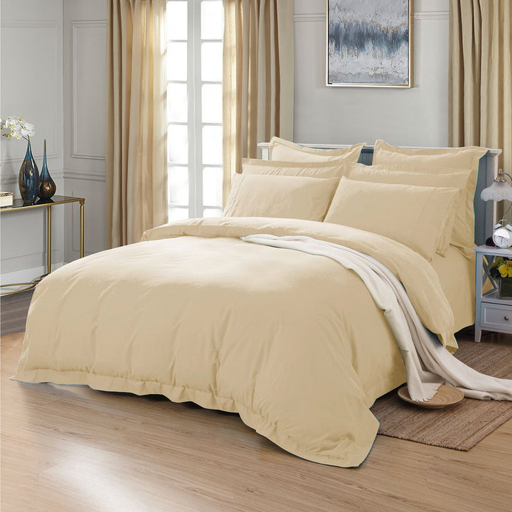 Fabric Fantastic Neutral Colour Duvet Quilt Cover Set | Beddings | King of Knives Australia