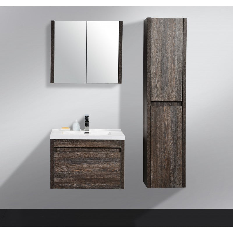 Alexandra Wall Hung Bathroom Vanity Silver Oak | King of Knives e-store