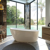 Romano 1500mm Freestanding Acrylic Bath with Chrome Waste | King of Knives e-store