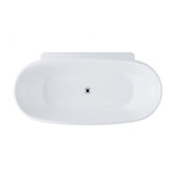 Palermo 1750 Freestanding Acrylic Bath with Chrome Waste | King of Knives e-store