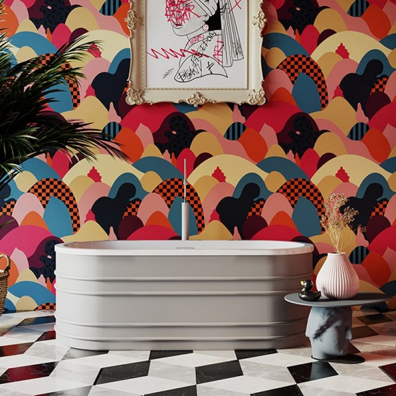 Bucciano Freestanding Solid Surface Bath with Chrome Waste | King of Knives e-store