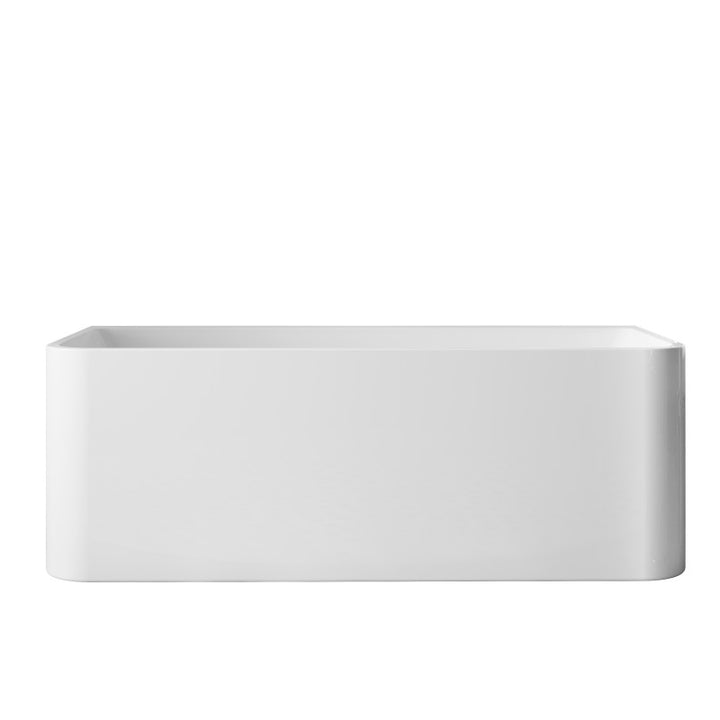 Alto 1500 Back to Wall Acrylic Bath with Chrome Waste | King of Knives e-store