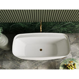 Terriccio 1700mm Freestanding Acrylic Bath with Chrome Waste | King of Knives e-store