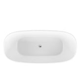 Ally 1700 Freestanding Acrylic Bath with Chrome Waste | King of Knives e-store