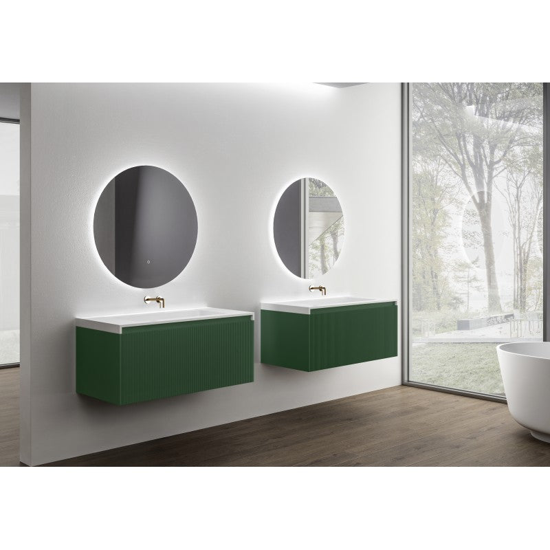 Rimini 1000mm Wall Hung Vanity in Rain Forest | King of Knives e-store