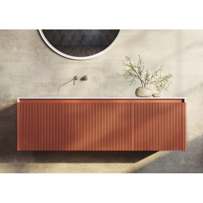 Rimini 1400mm Wall Hung Vanity in Potter’s Clay | King of Knives e-store