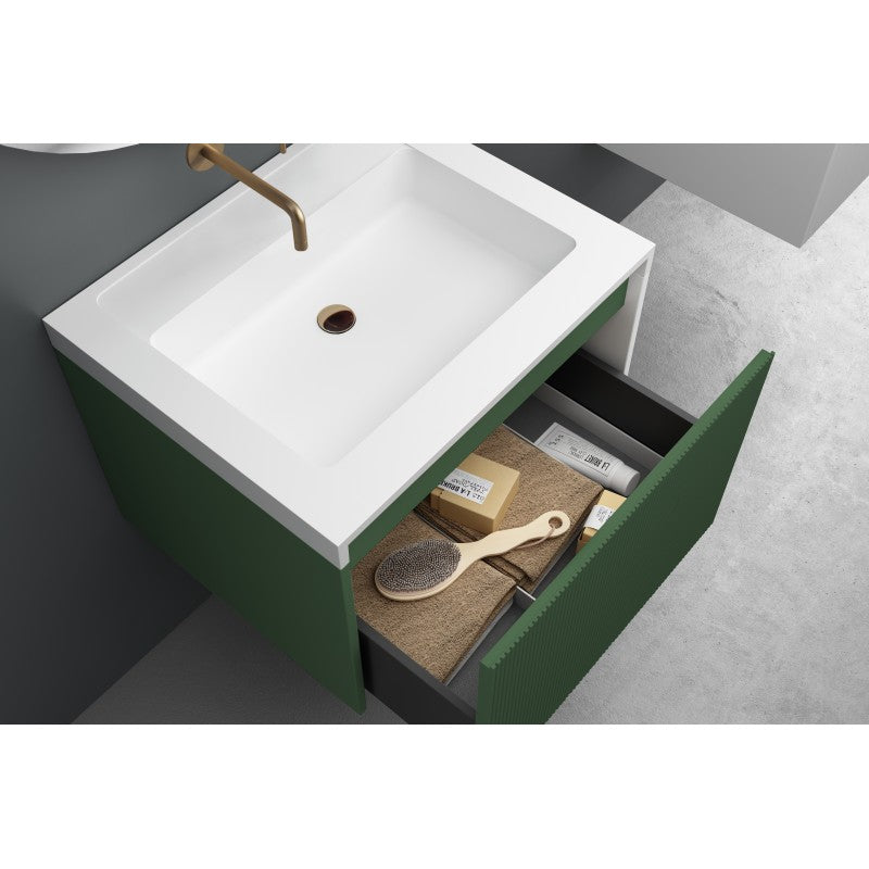 Rimini 600mm Wall Hung Vanity in Rain Forest | King of Knives e-store