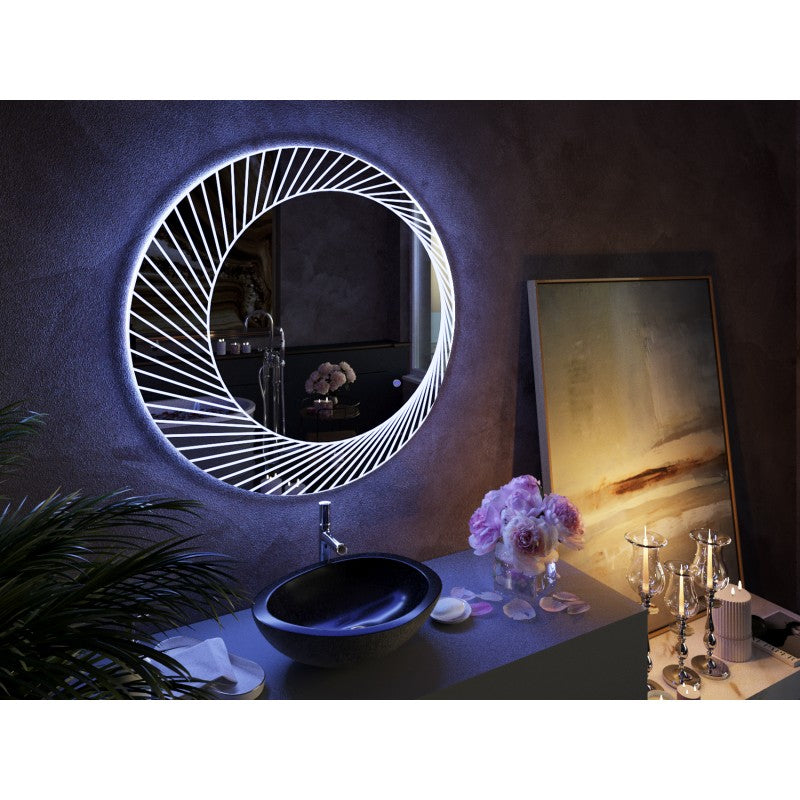 Bathroom Mirrors Decors - Bucciano Round LED Bathroom Wall Mirror | King of Knives e-store