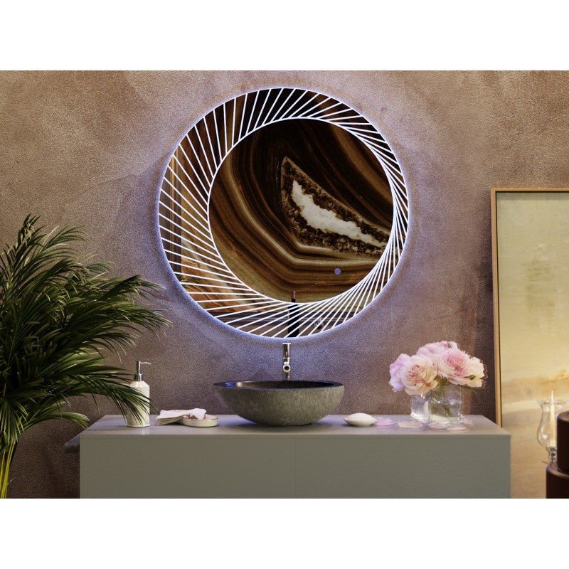 Bathroom Mirrors Decors - Bucciano Round LED Bathroom Wall Mirror | King of Knives e-store