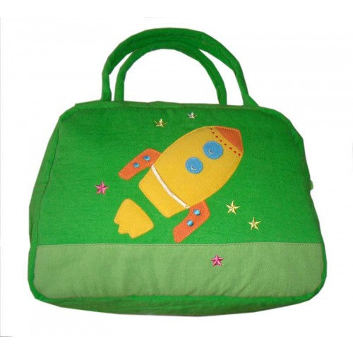 Kids Lunch Box | Rocket Lunch Box Bag Cover Green | King of Knives