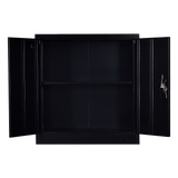 Two-Door Shelf Office Gym Filing Storage Locker Cabinet Safe