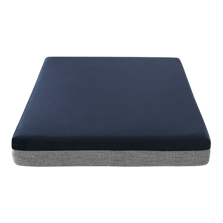 Large navy blue and grey orthopaedic memory foam dog bed | King of Knives