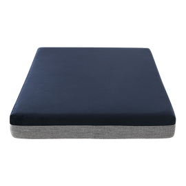 Large navy blue and grey orthopaedic memory foam dog bed | King of Knives