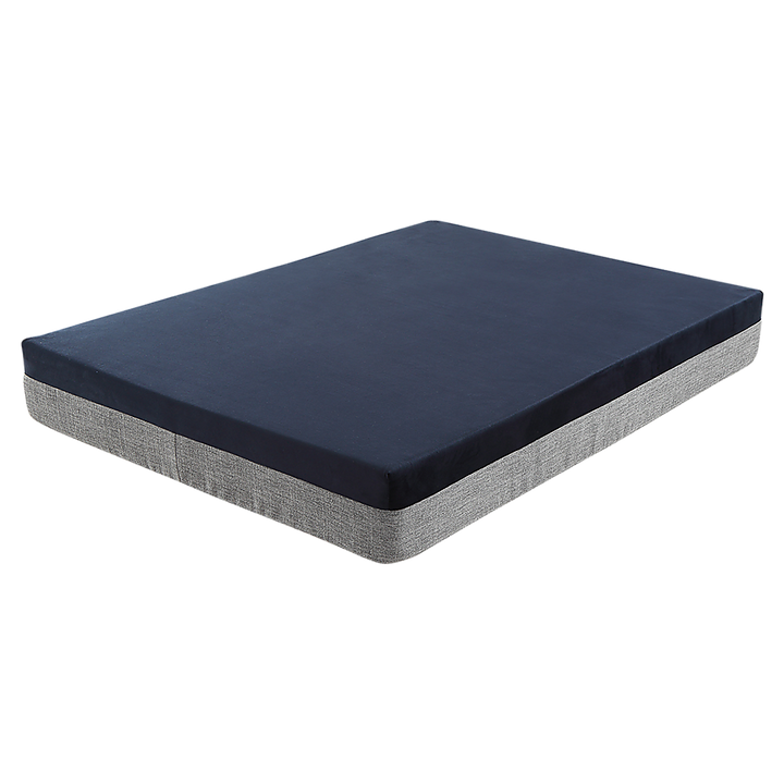 Extra-large navy blue and grey orthopedic memory foam dog bed | King of Knives