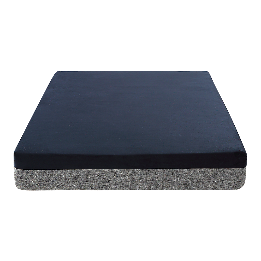 Extra-large navy blue and grey orthopedic memory foam dog bed | King of Knives